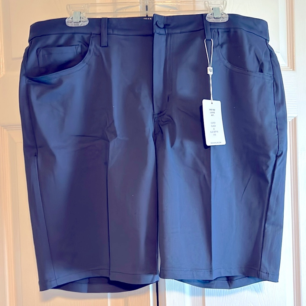 36W Navy Blue Graham Luxe Performance Shorts